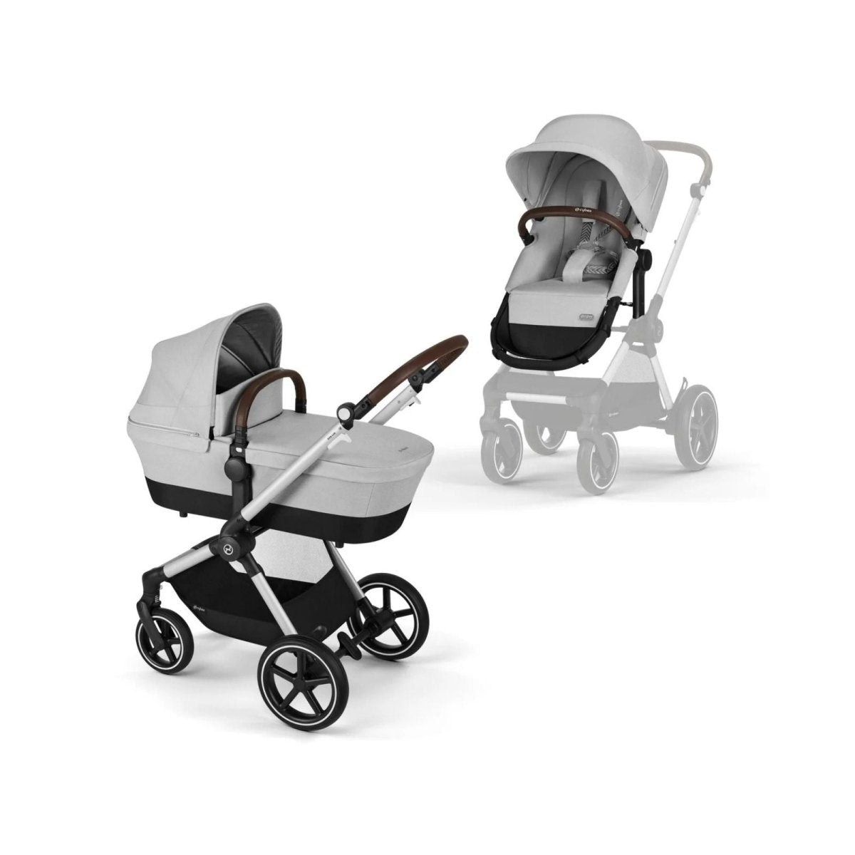 Cybex Eos Lux Silver 2 - in - 1 Pushchair - Lava Grey - ebebek - Black Friday