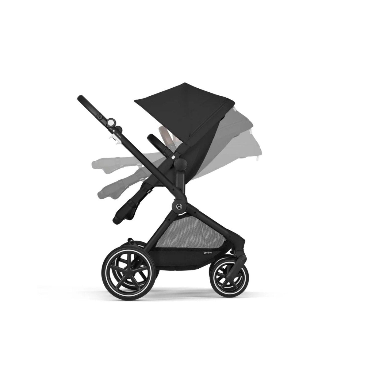 Cybex EOS Lux Silver 2 - in - 1 Pushchair - Moon Black - ebebek - Black Friday