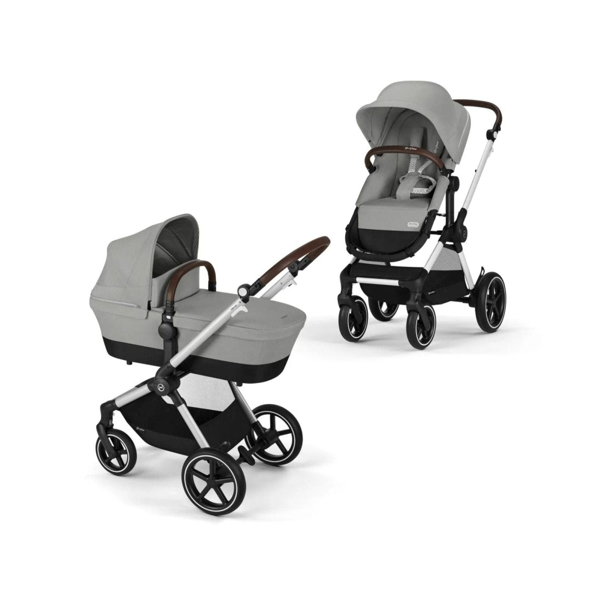 Cybex EOS Lux Silver 2 - in - 1 Pushchair - Stone Grey - ebebek - Black Friday