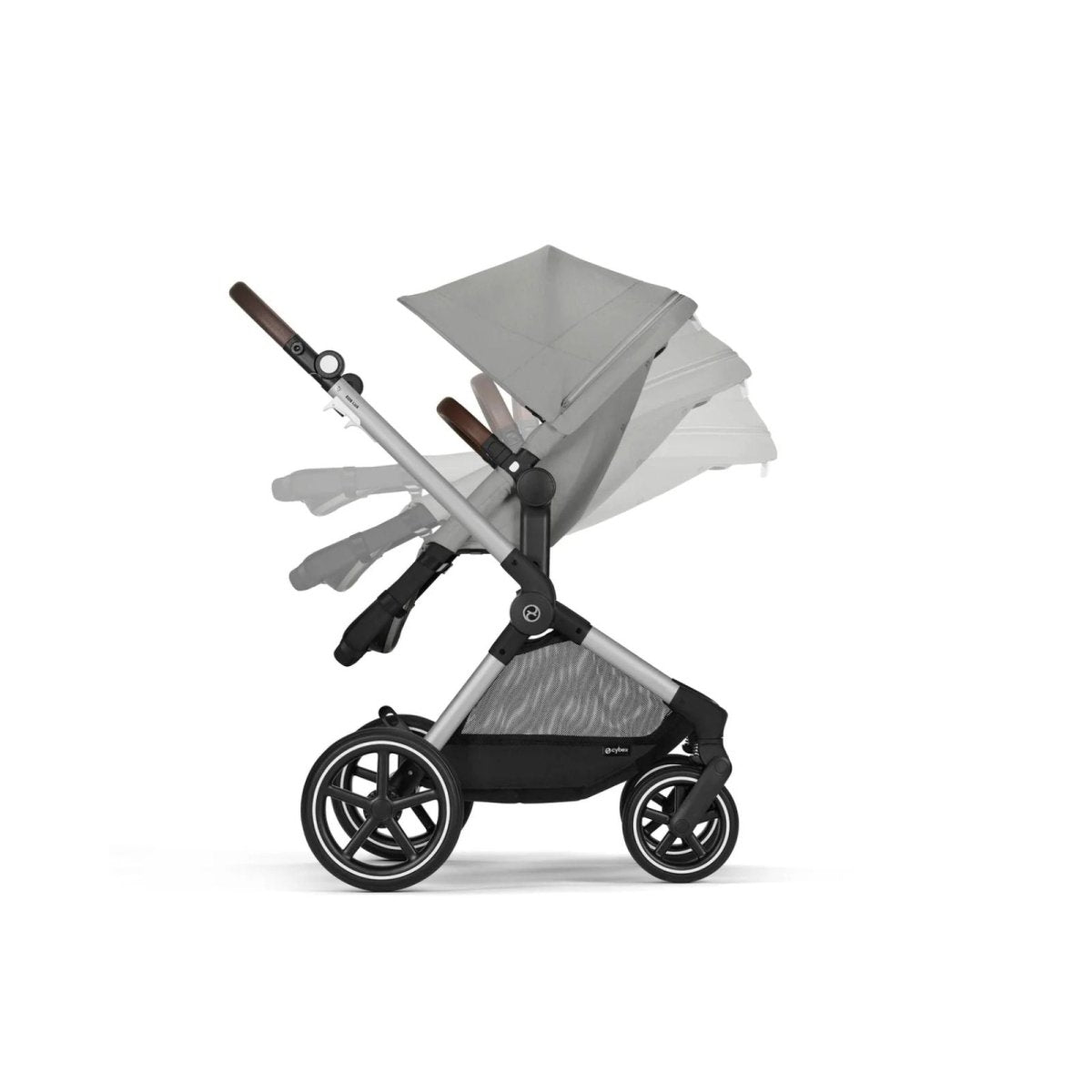 Cybex EOS Lux Silver 2 - in - 1 Pushchair - Stone Grey - ebebek - Black Friday