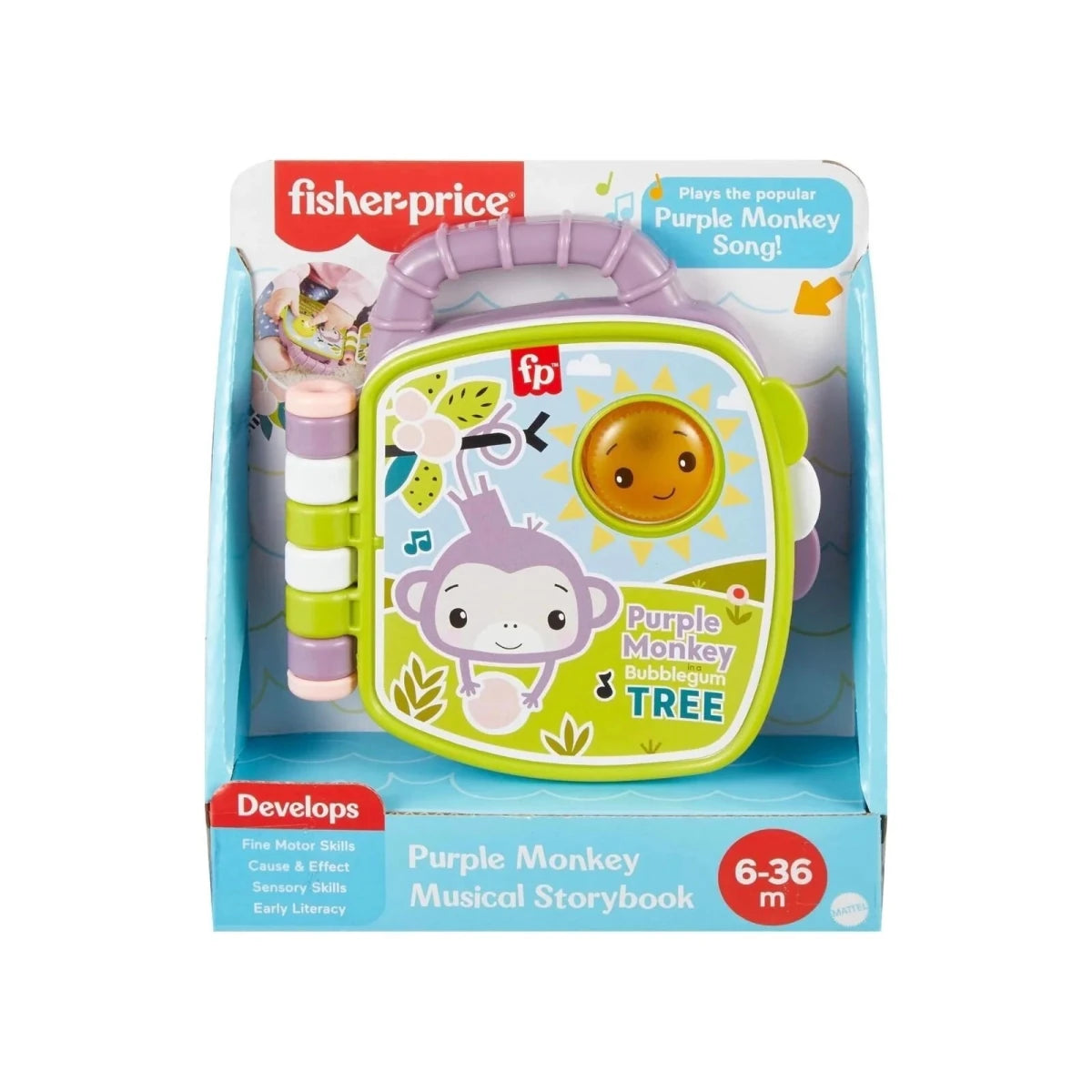 Fisher-Price Purple Monkey Musical Storybook - ebebek