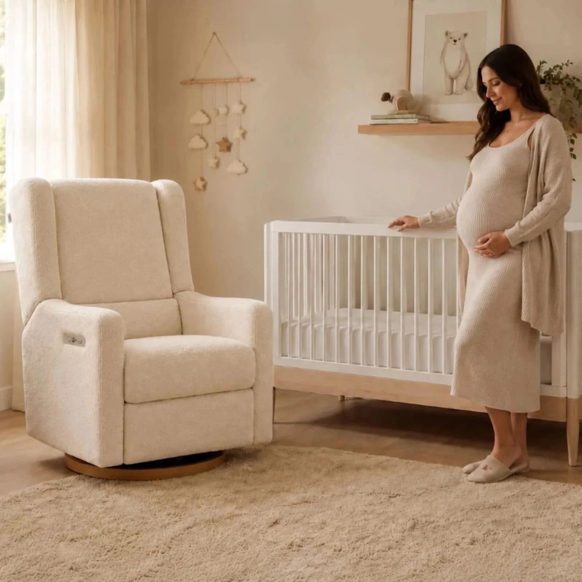 Gaia Baby Lyra Nursing Chair - Biscuit Biscuit - ebebek