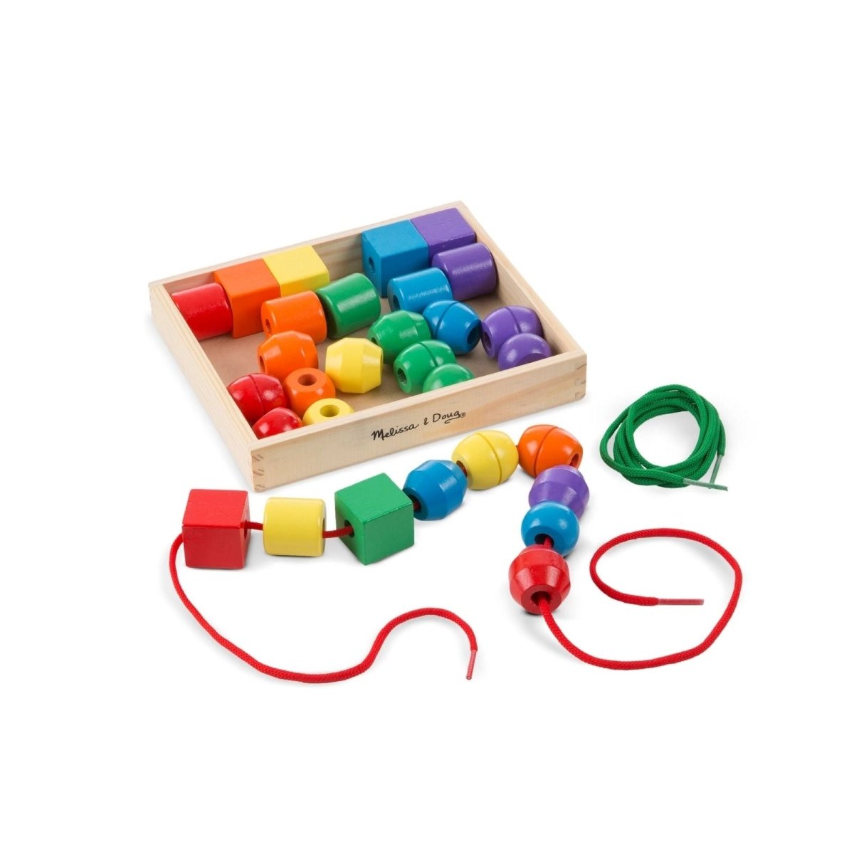 Melissa & Doug Wooden Jumbo Lacing Beads - ebebek - Christmas