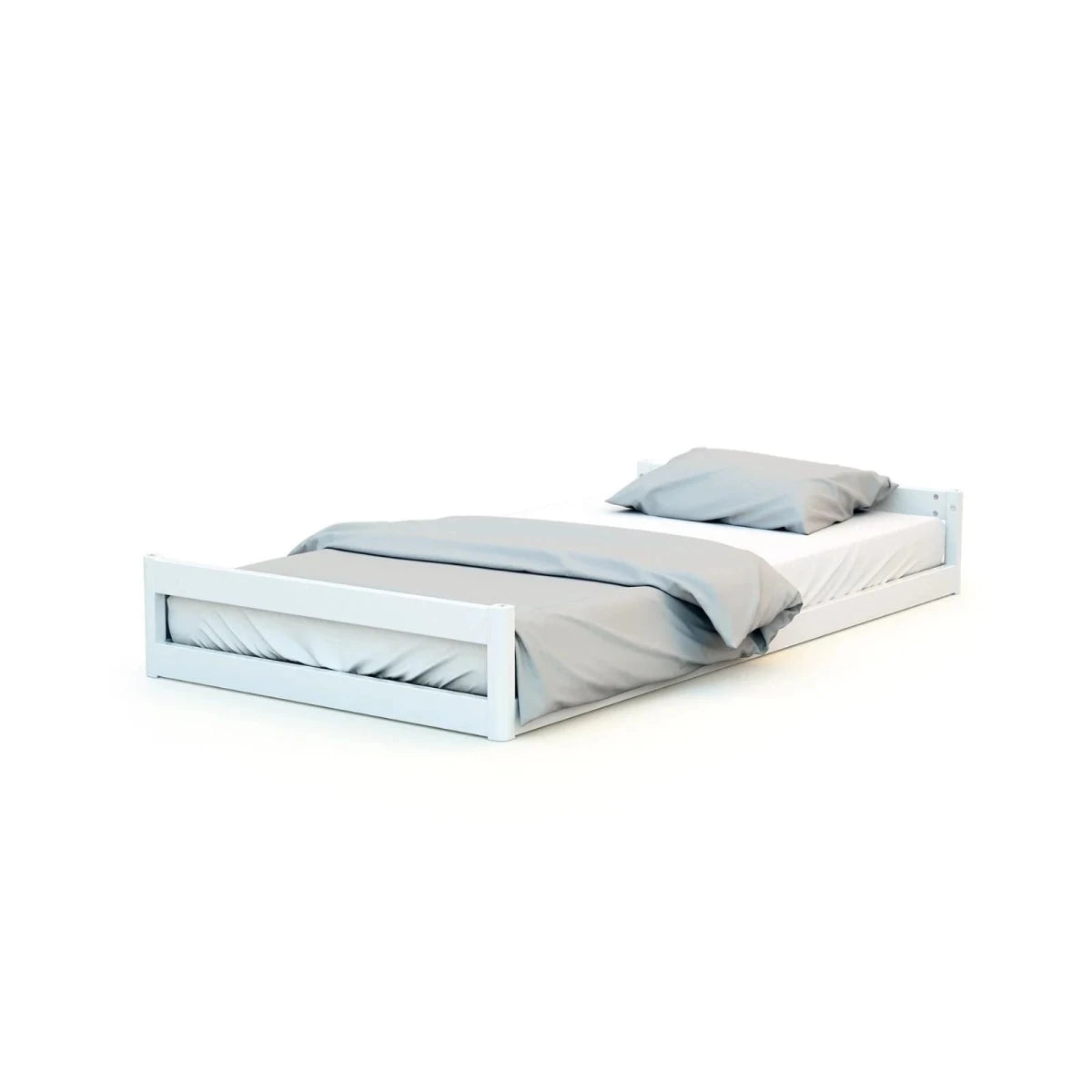 JuraBaby Kasa Convertible Wooden Cot Bed 70x140cm - White White - ebebek