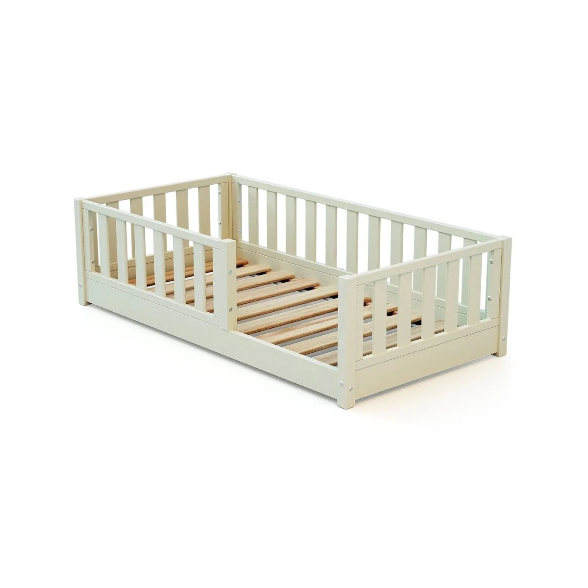 JuraBaby Sonho Mini Wooden Floor Bed 70x140cm - Pearl White Pearl White - ebebek