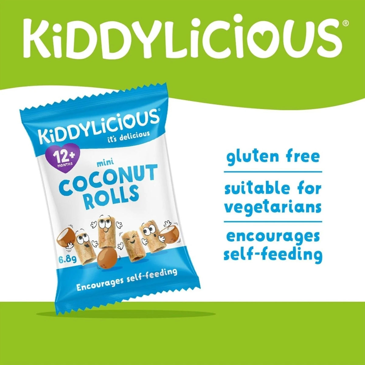 Kiddylicious Mini Coconut Rolls 12+ month