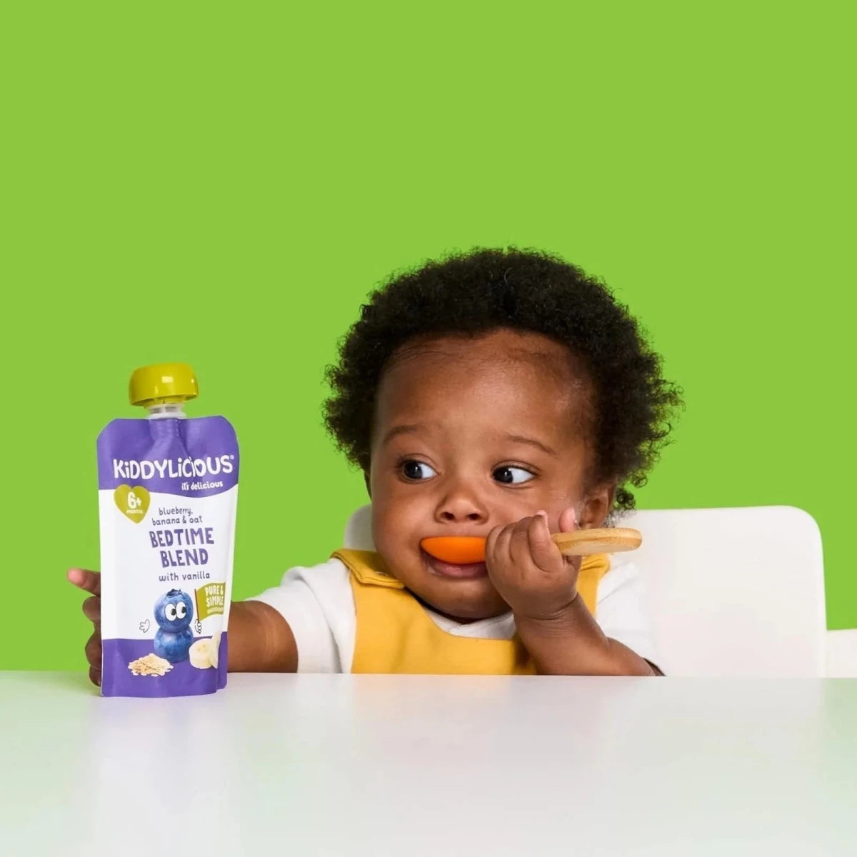 Kiddylicious Pouches Bedtime Blend Blueberry Oat 6+ months 100g - ebebek