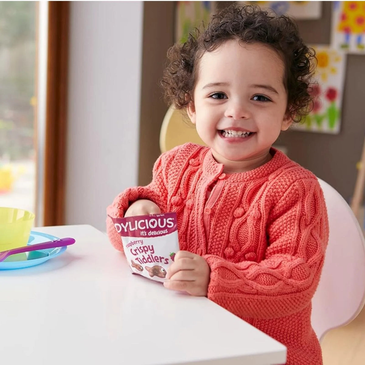 Kiddylicious Raspberry Crispy Tiddlers 12+ months 12g