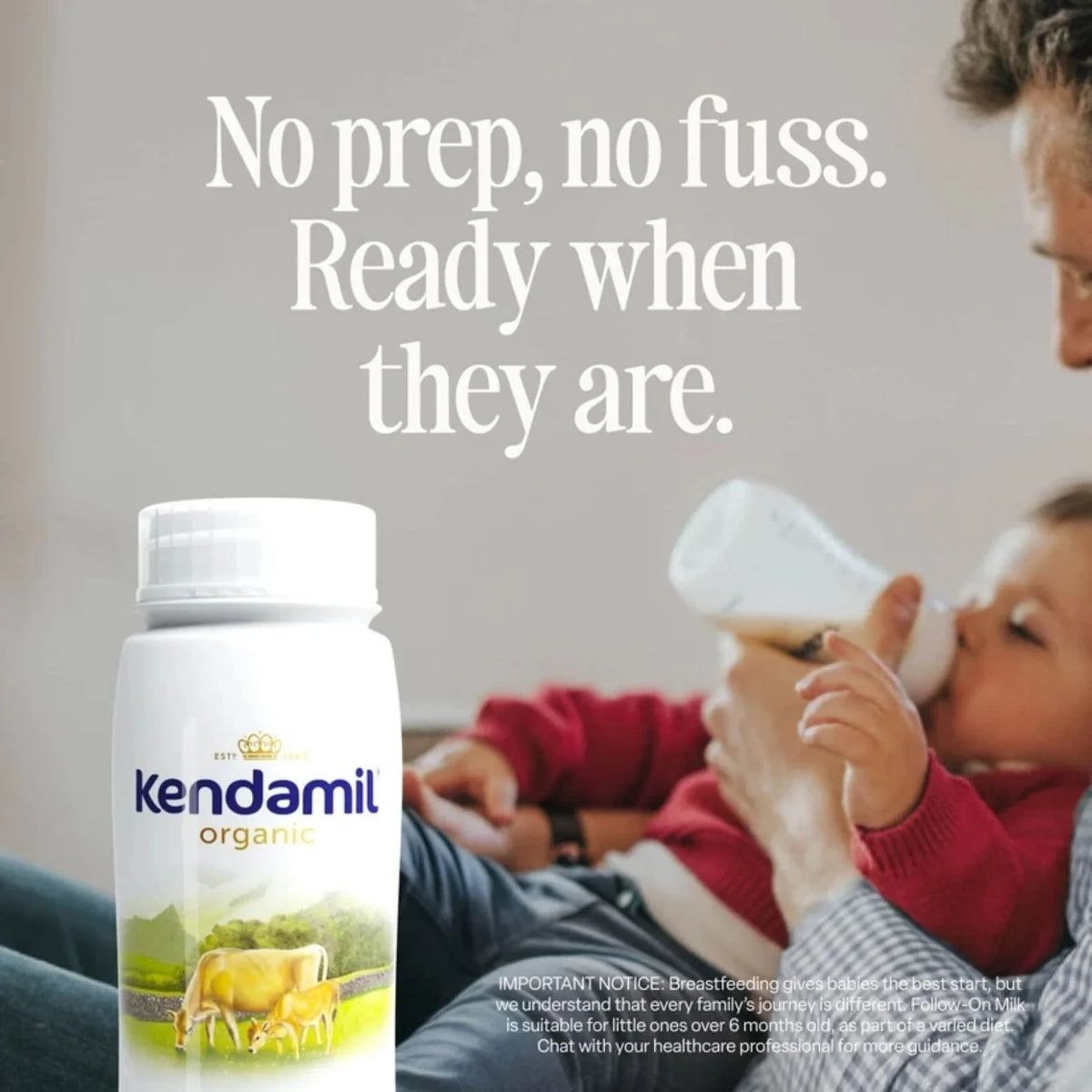 Kendamil Stage 2 Organic Ready to Feed First Infant Milk 1200ml (6x200ml)
