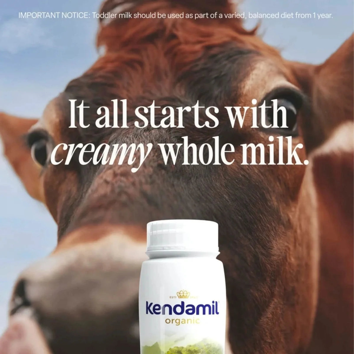 Kendamil Stage 3 Organic Ready to Feed First Infant Milk 1200ml (6x200ml)