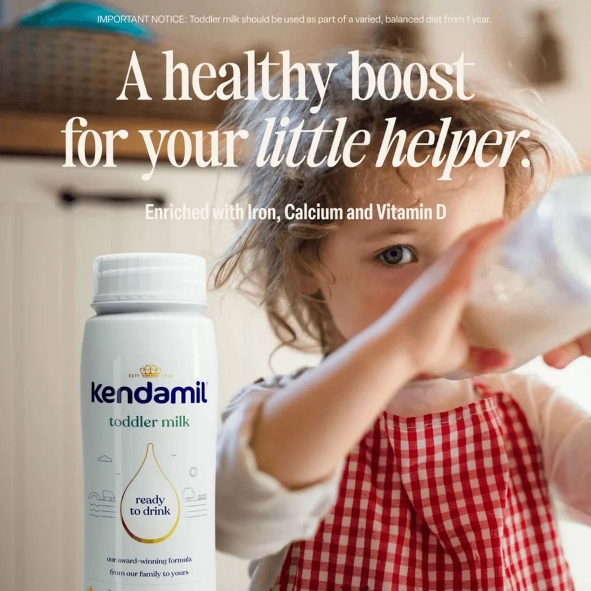 Kendamil Classic Ready to Feed Toddler Milk 12+ months 1200ml (6x200ml)