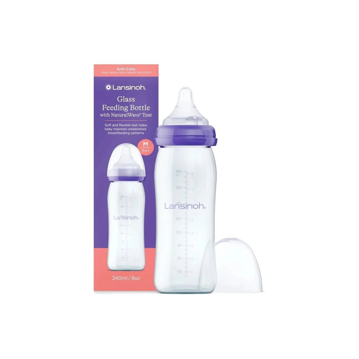 Lansinoh Glass Bottle 240ml - ebebek