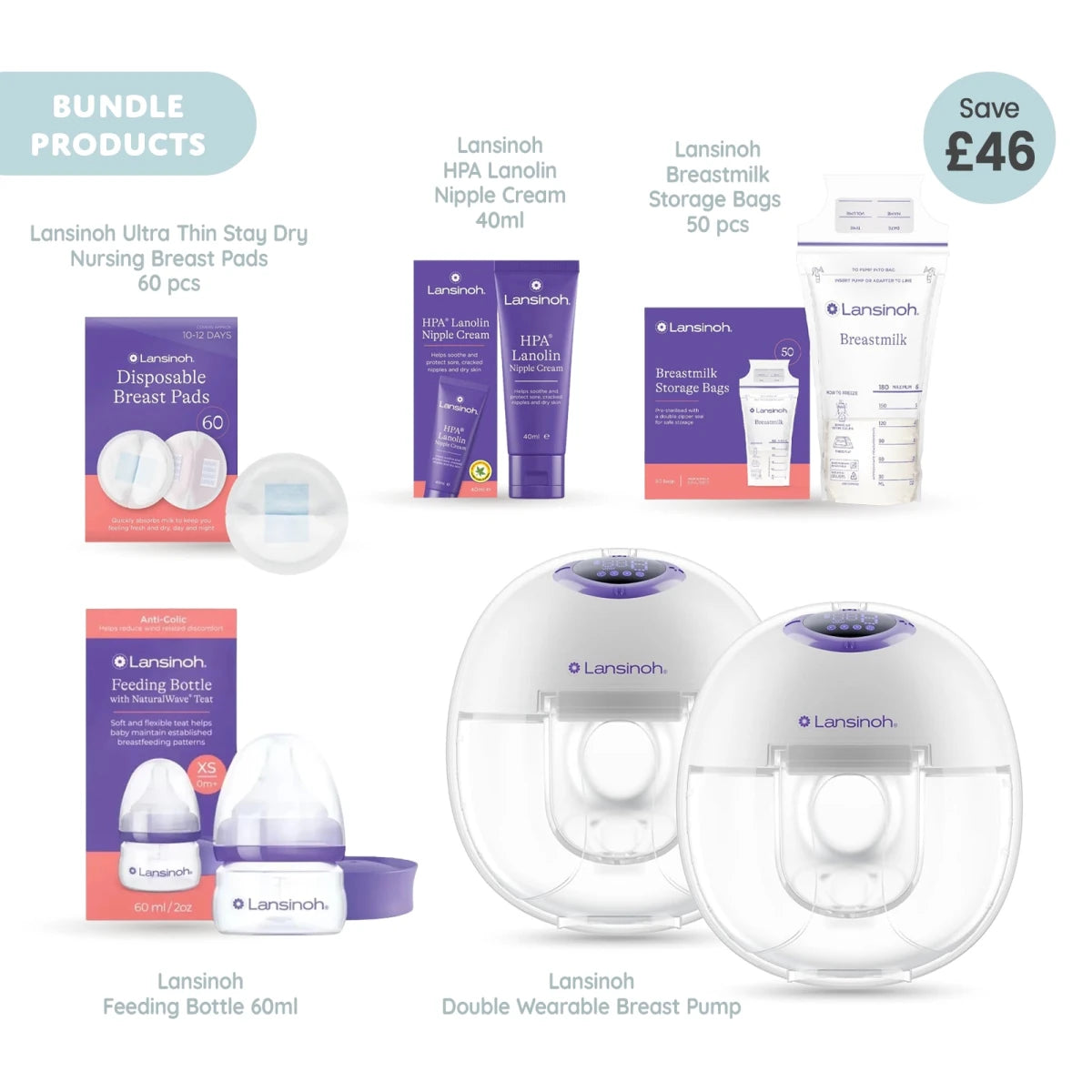 Lansinoh New Mum Breastfeeding Essentials Bundle - ebebek