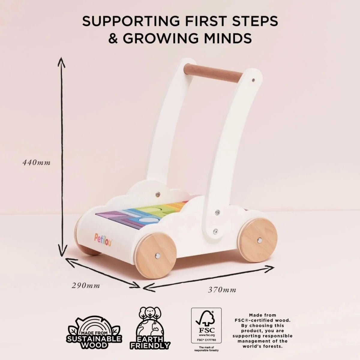Le Toy Van Rainbow Baby Walker & Puzzle - ebebek