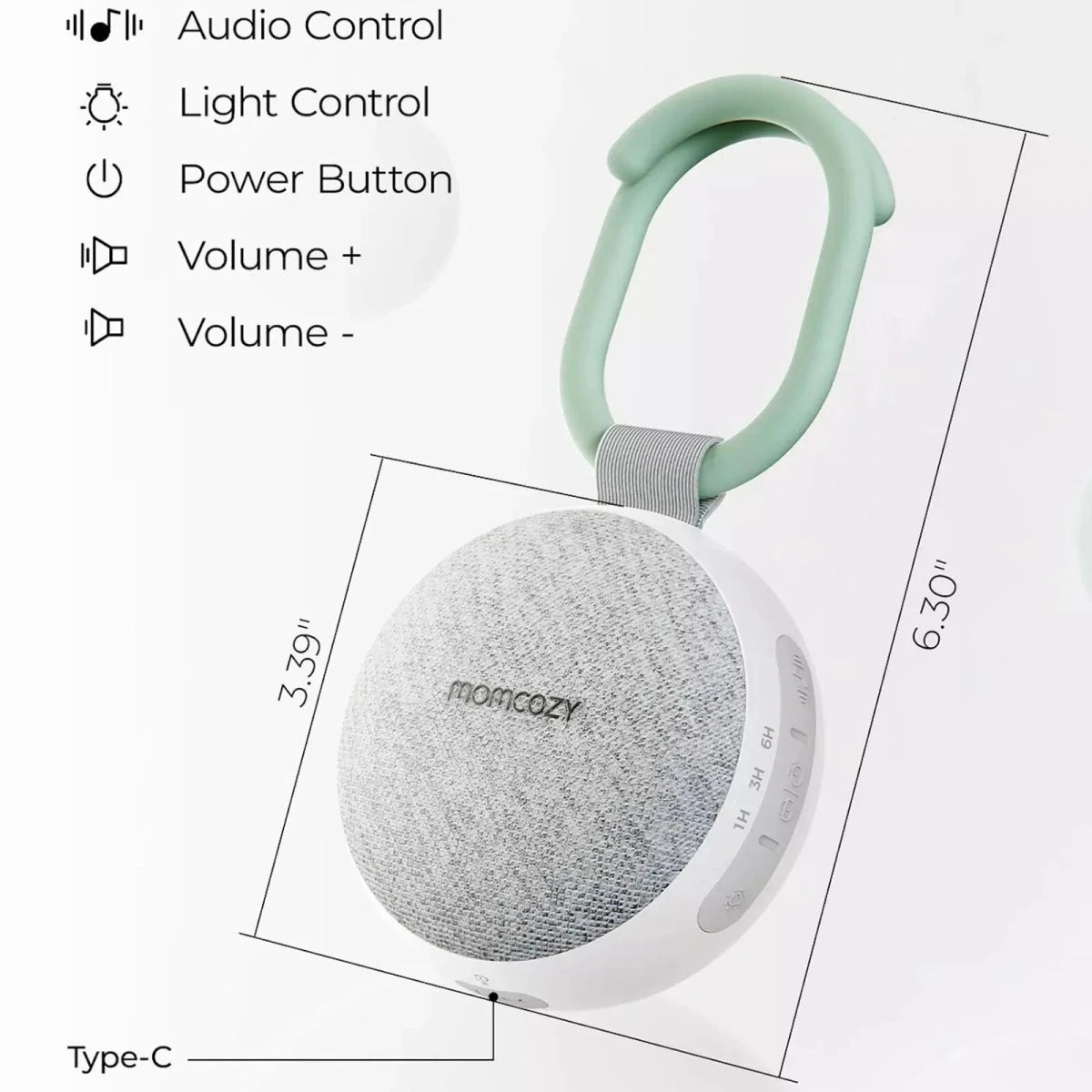 Momcozy Portable Sound Machine with Night Light - ebebek