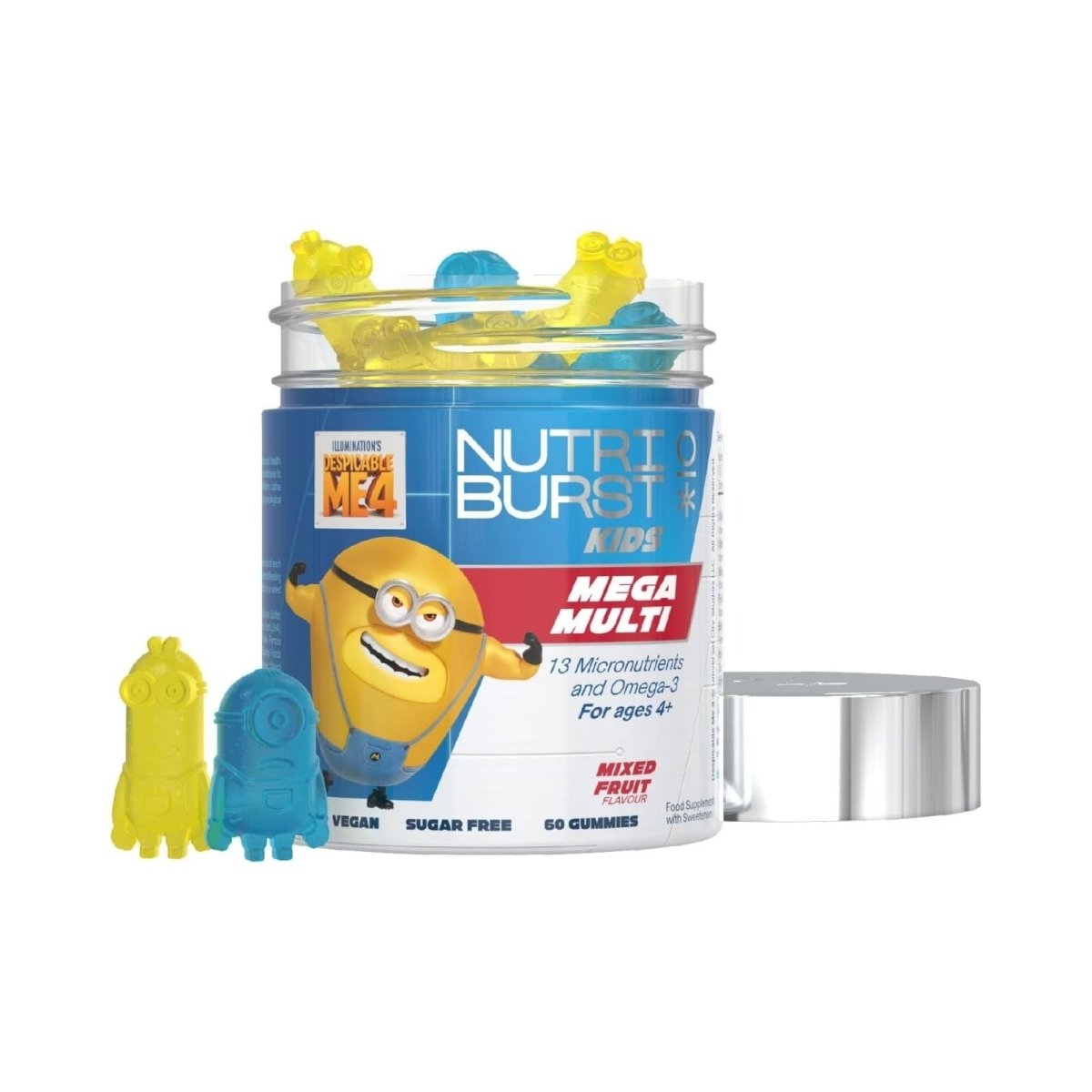 Nutriburst Minions Mega Multi Vitamins 4+ years 60 pcs - ebebek - Black Friday