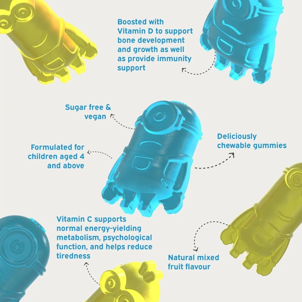 Nutriburst Minions Mega Multi Vitamins 4+ years 60 pcs - ebebek - Black Friday