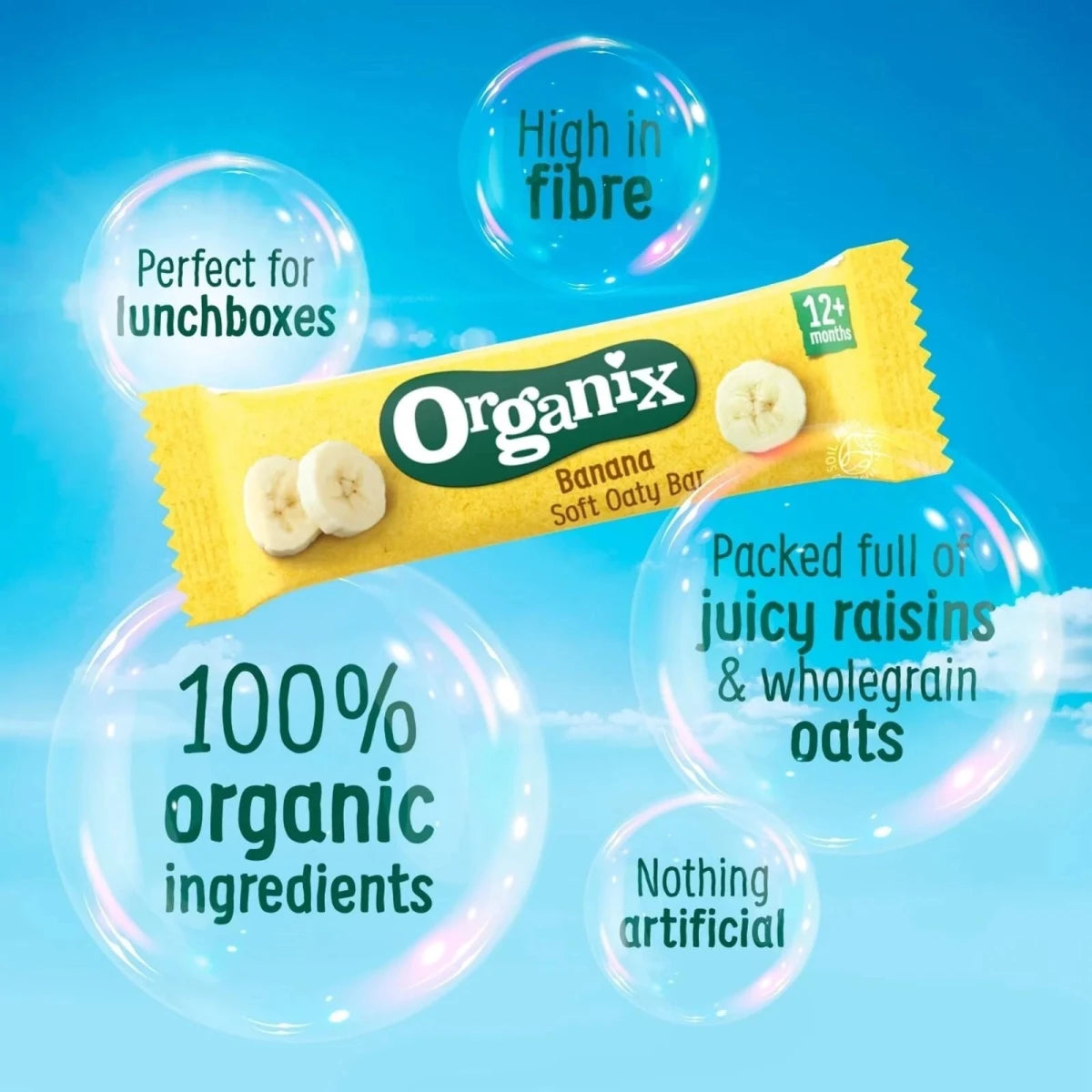 Organix Banana Soft Oaty Bar 12+ months 138g (6x23g) - ebebek