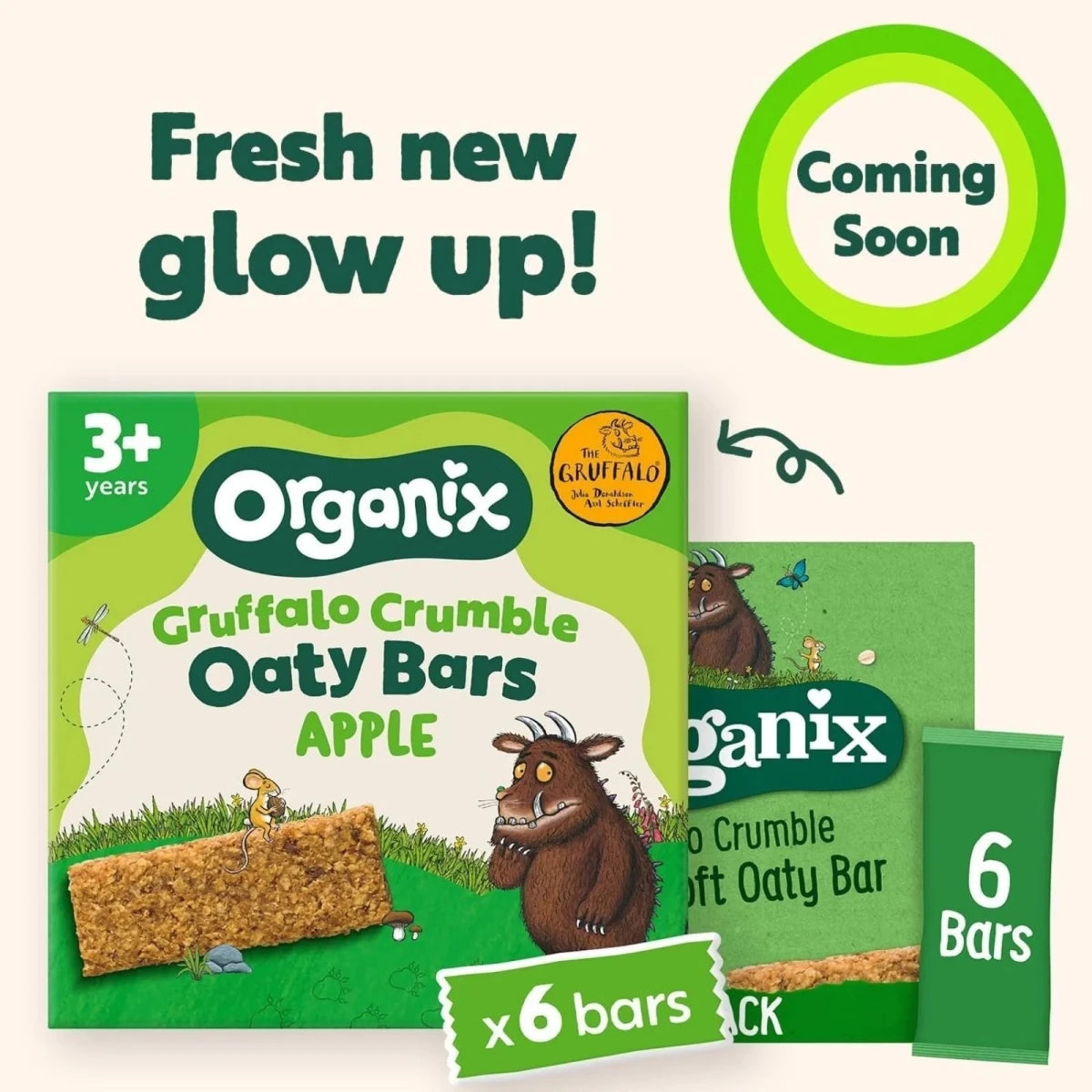 Organix Gruffalo Apple Crumble Oaty Bar 12+ months 138g (6x23g) - ebebek