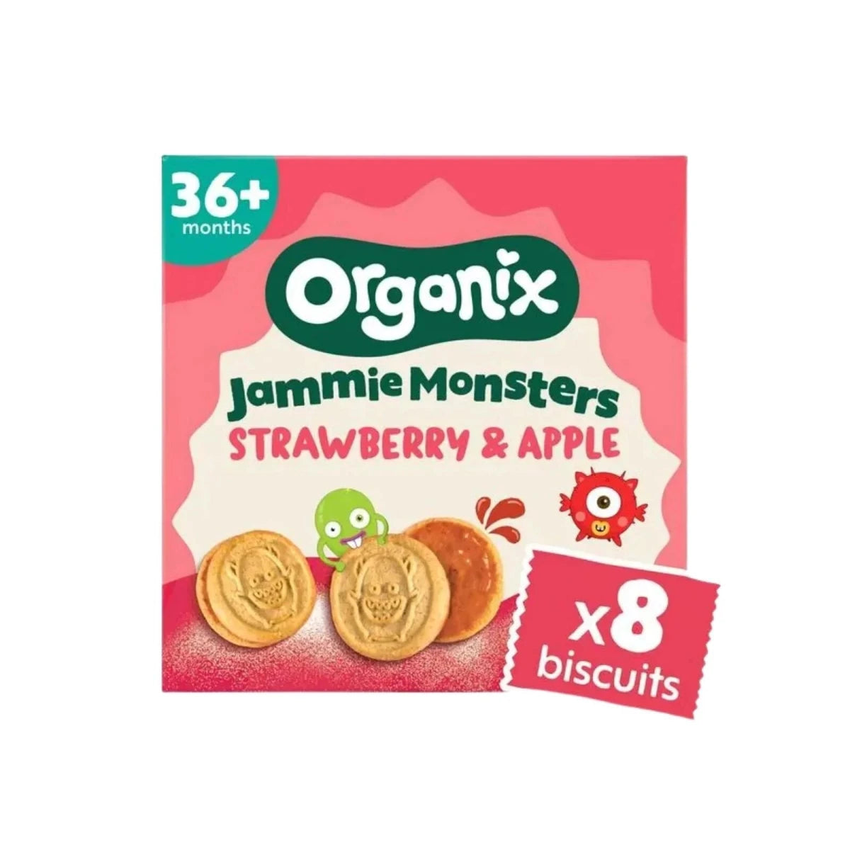Organix Jammie Monsters 36+ months 64g (8x8g) - ebebek
