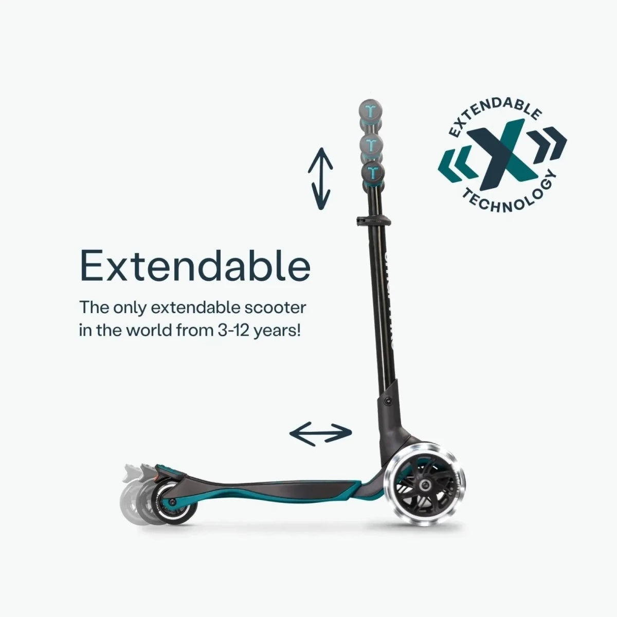 smarTrike Xtend Ride On Scooter Plus - Teal - ebebek