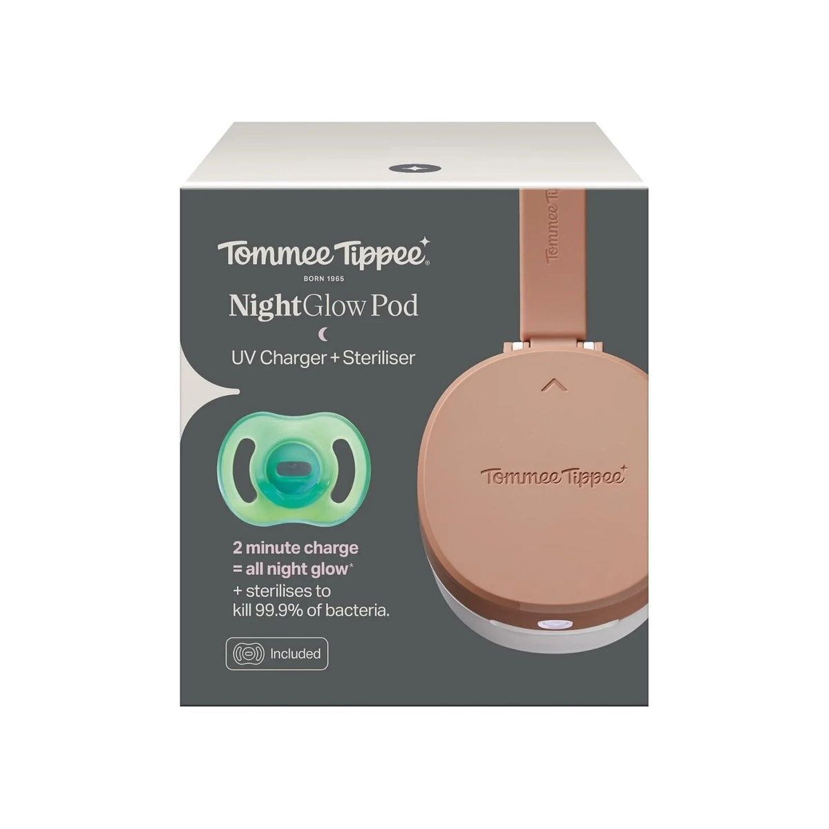 Tommee Tippee NightGlow Pod UV Soother Charger & Steriliser