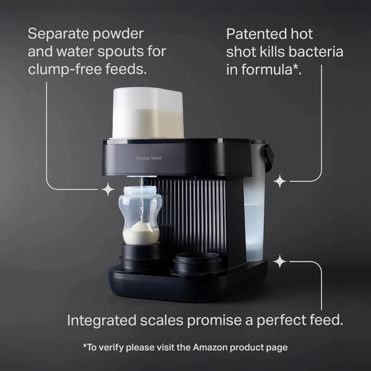 Tommee Tippee Perfect Prep Pro Bottle Formula Feed Maker - Black - ebebek