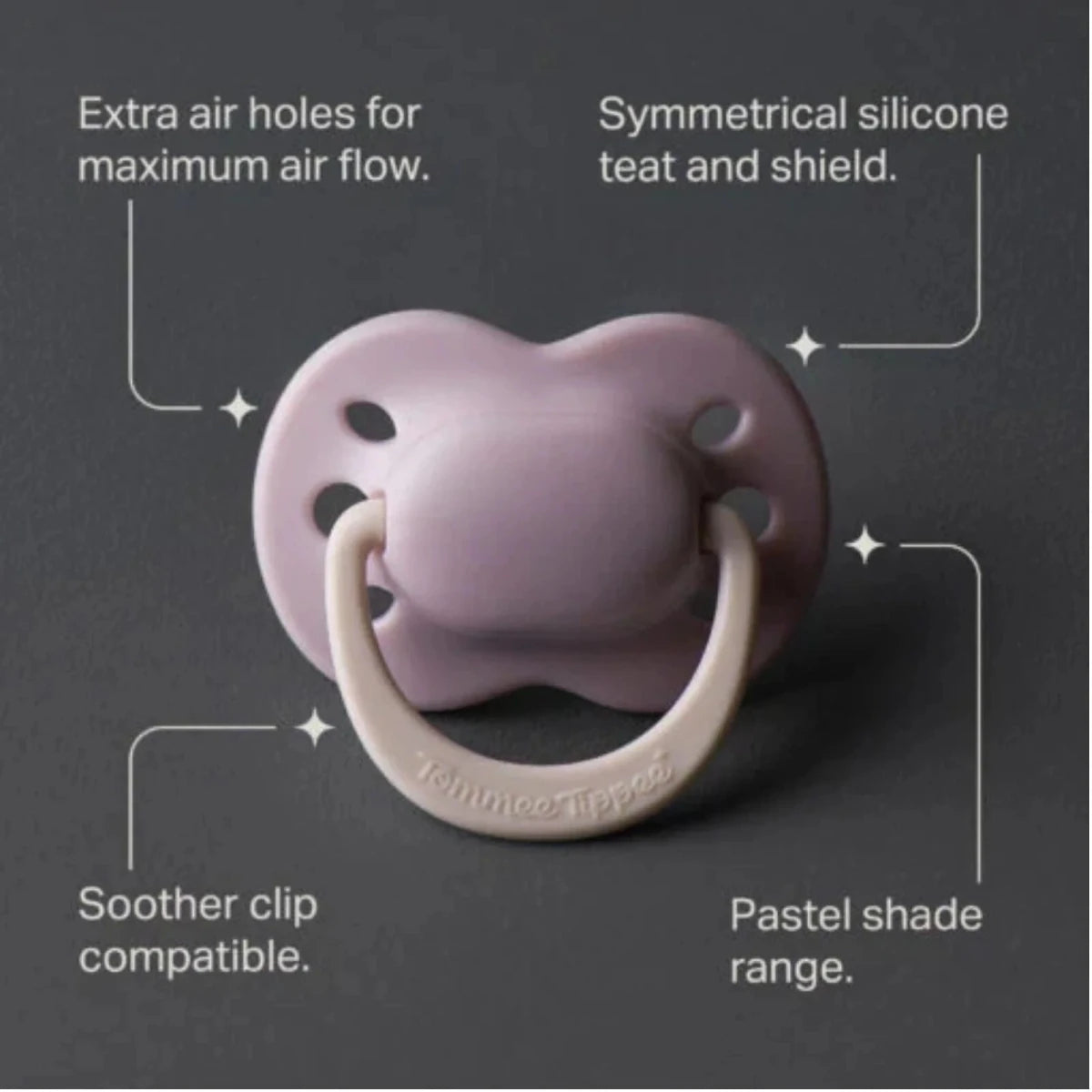 Tommee Tippee Newborn Silicone Soother Girl 0-2 months Pack of 2 - Pink - ebebek