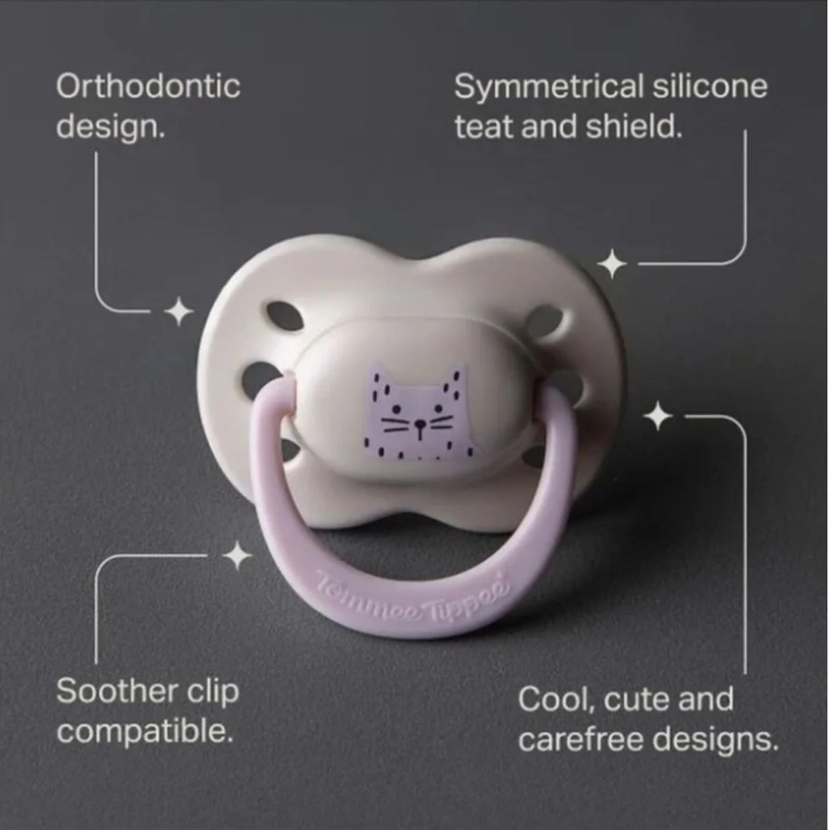 Tommee Tippee Ultra Fit Silicone Soother Boy 0-6 months Pack of 2