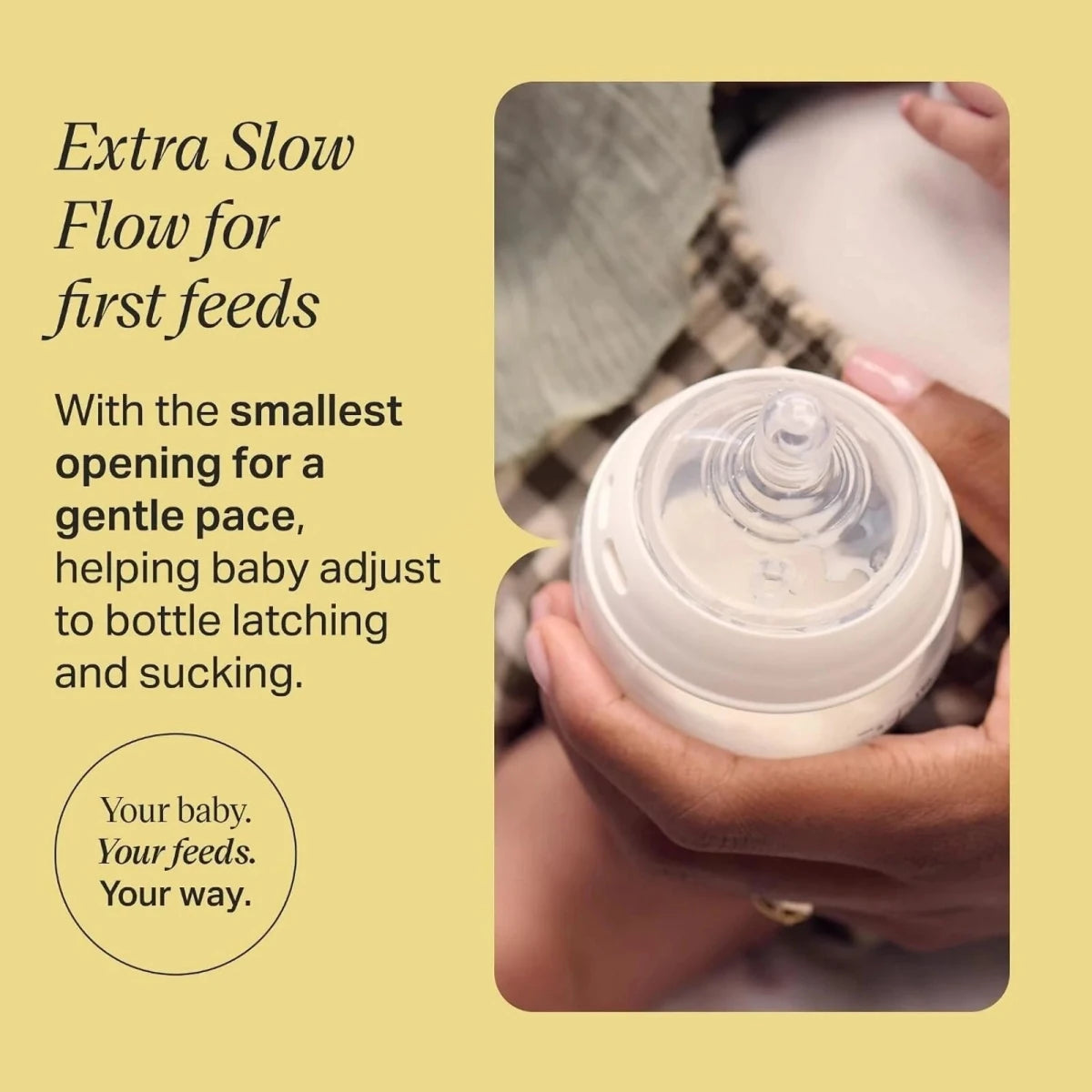 Tommee Tippee Natural Start Baby Bottle Extra Slow Flow Teats 0+ months Pack of 2 - ebebek