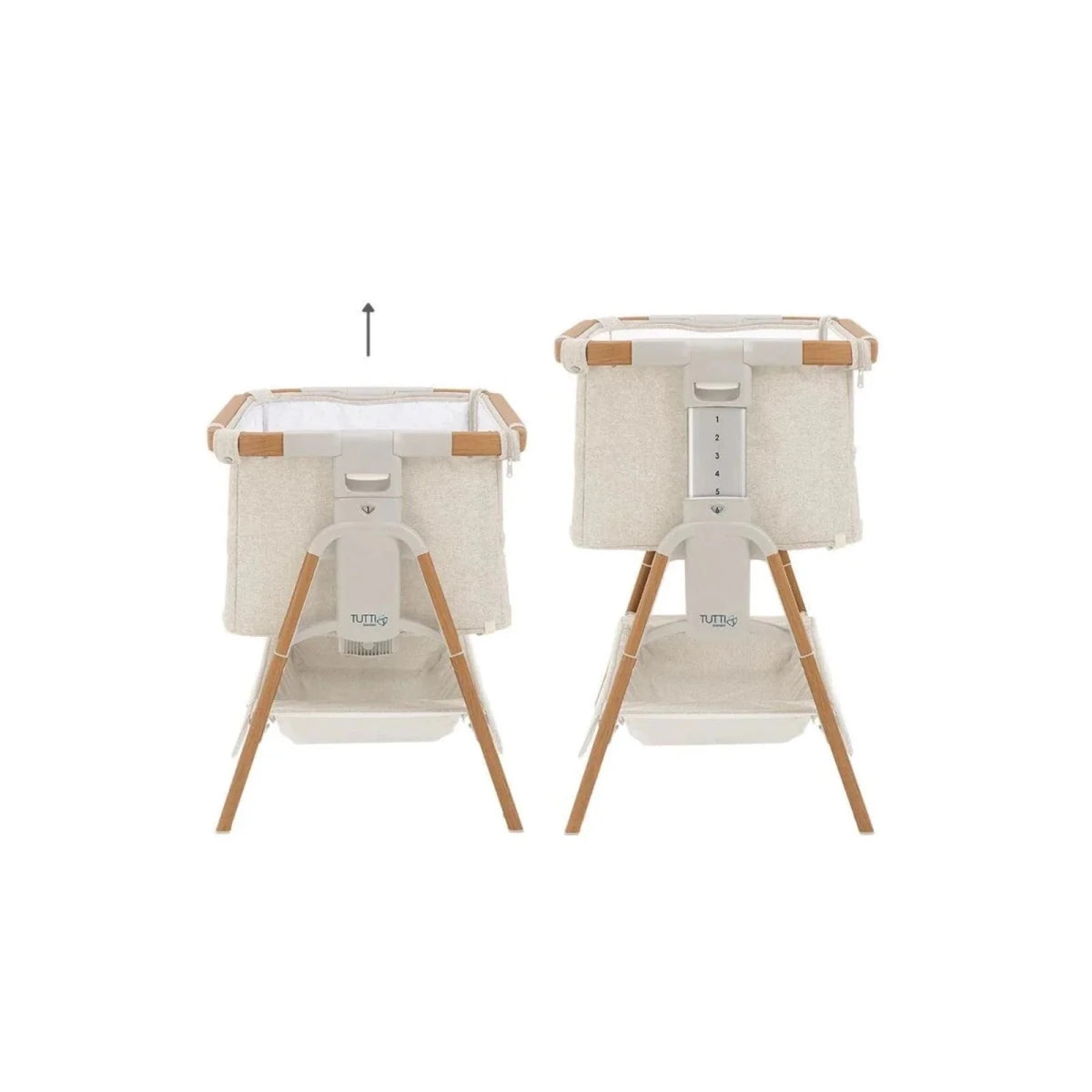 Tutti Bambini CoZee XL Complete Birth to 4+ Years Package - Scandinavian Walnut/Ecru Scandinavian Walnut/Ecru - ebebek