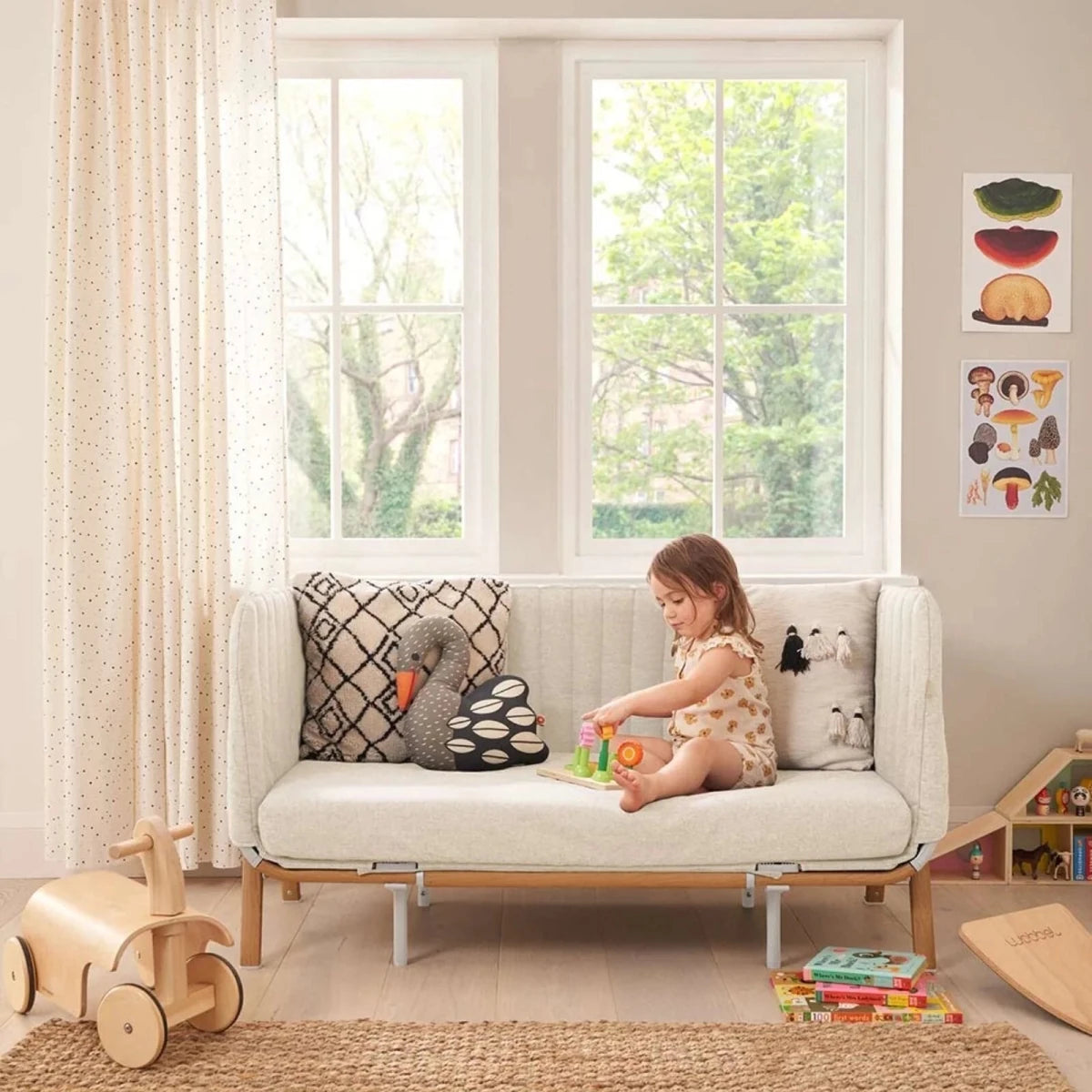 Tutti Bambini CoZee XL Complete Birth to 4+ Years Package - Scandinavian Walnut/Ecru Scandinavian Walnut/Ecru - ebebek