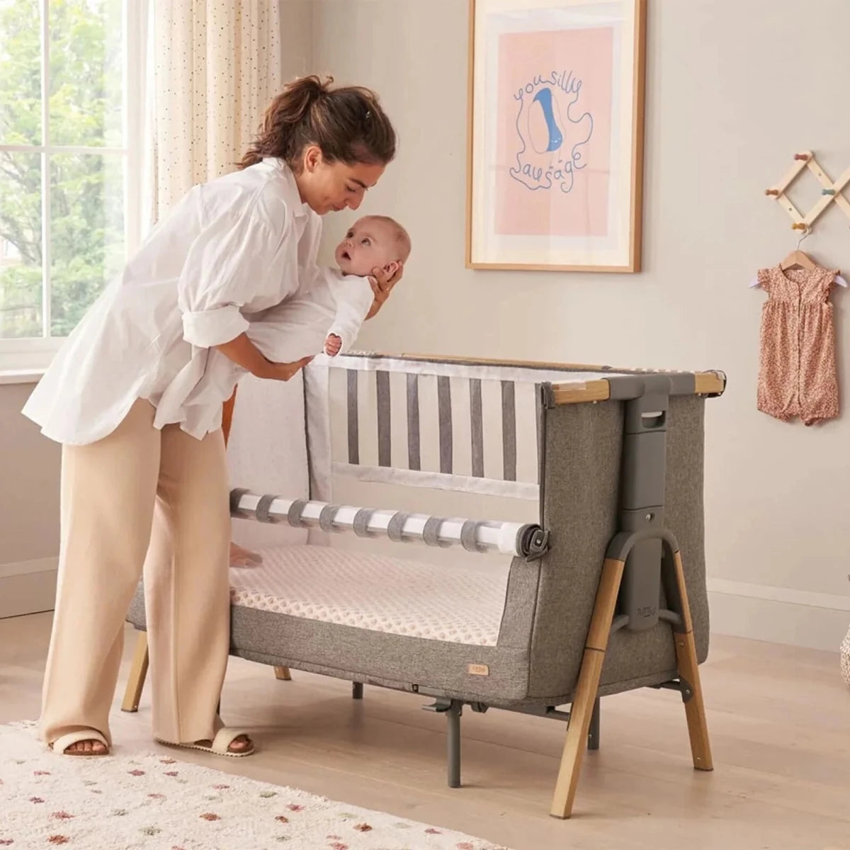 Tutti Bambini CoZee XL Complete Birth to 4+ Years Package - Scandinavian Walnut/Ecru Scandinavian Walnut/Ecru - ebebek
