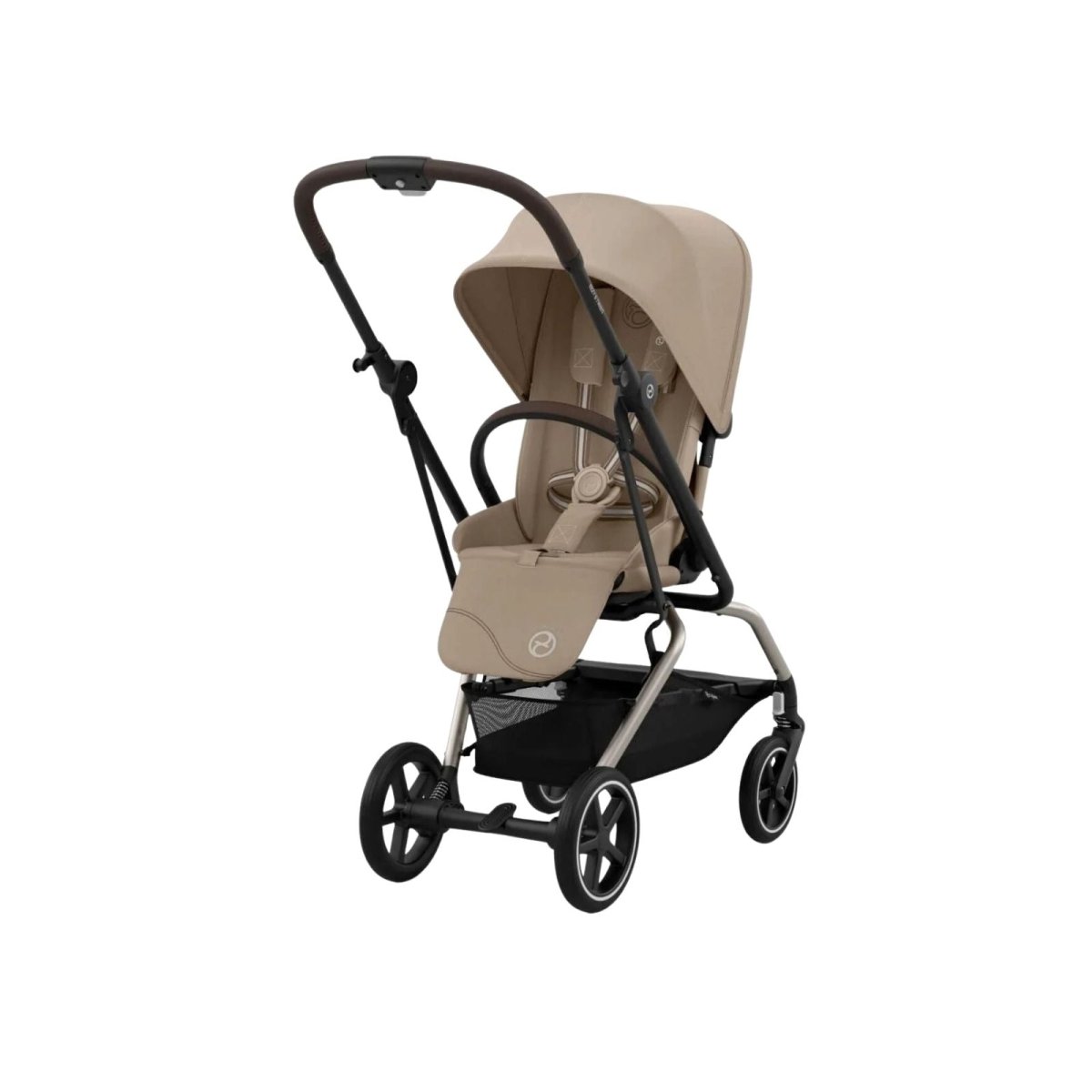 Cybex Eezy S Twist+2 Pushchair with Cloud G Car Seat & Base Travel System Bundle - Almond Beige - ebebek - Christmas
