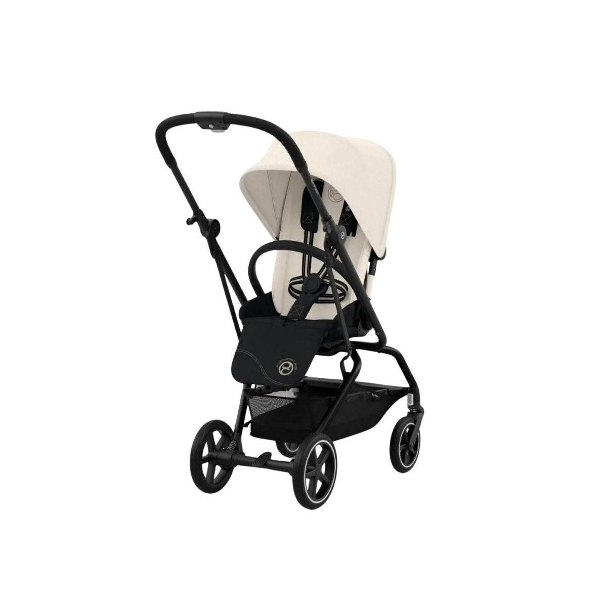 Cybex Eezy S Twist+2 Pushchair with Cloud G Car Seat & Base & Snøgga Footmuff Travel System Bundle - Canvas White - ebebek - Christmas