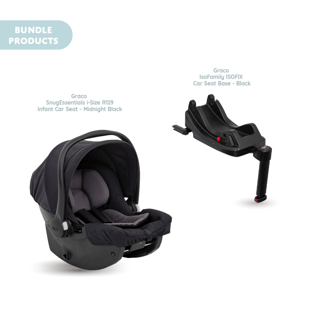 Graco SnugEssentials Car Seat with IsoFamily Car Seat Base - Black - ebebek - Black Friday