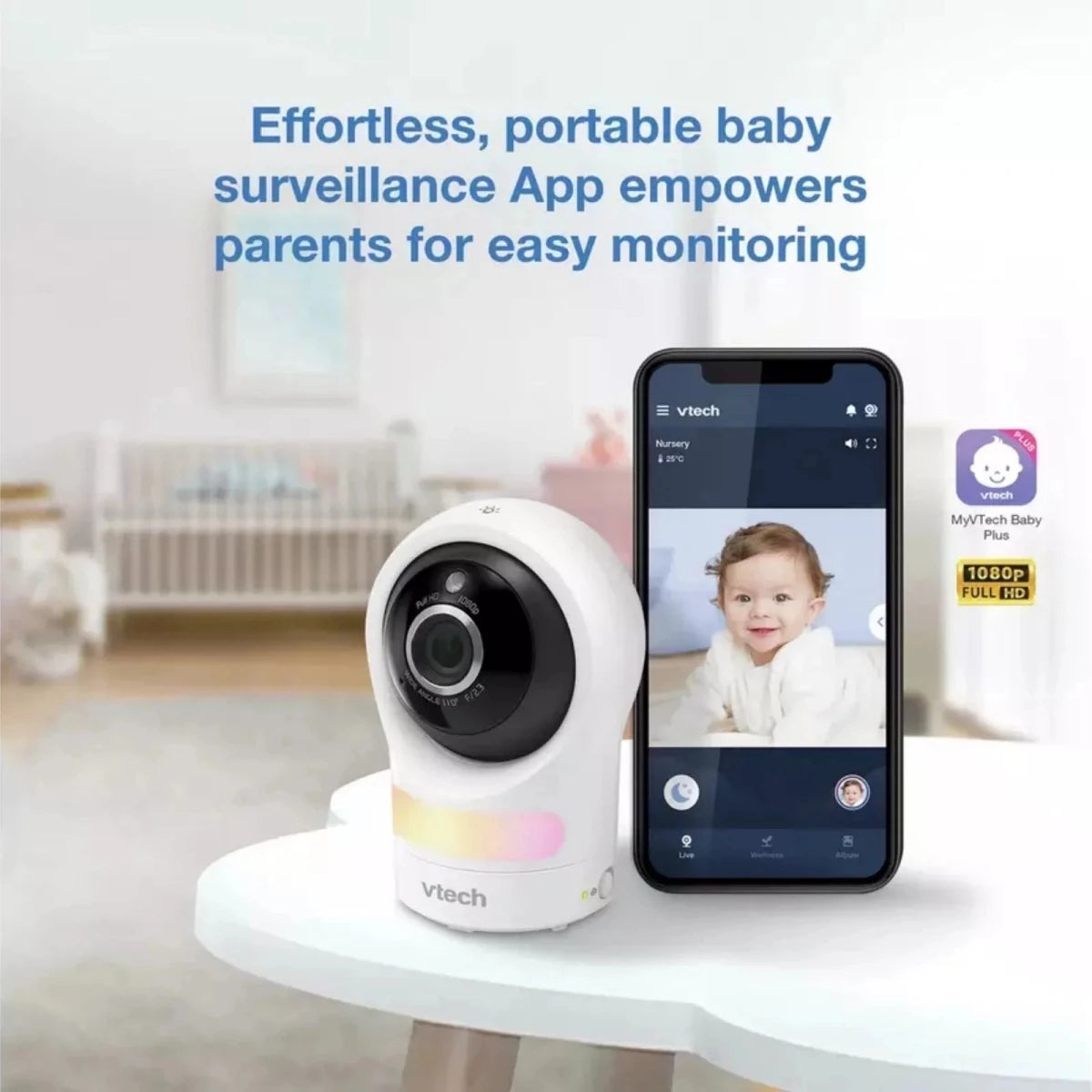 VTech RM9761 Wi-Fi Pan & Tilt Baby Camera - ebebek