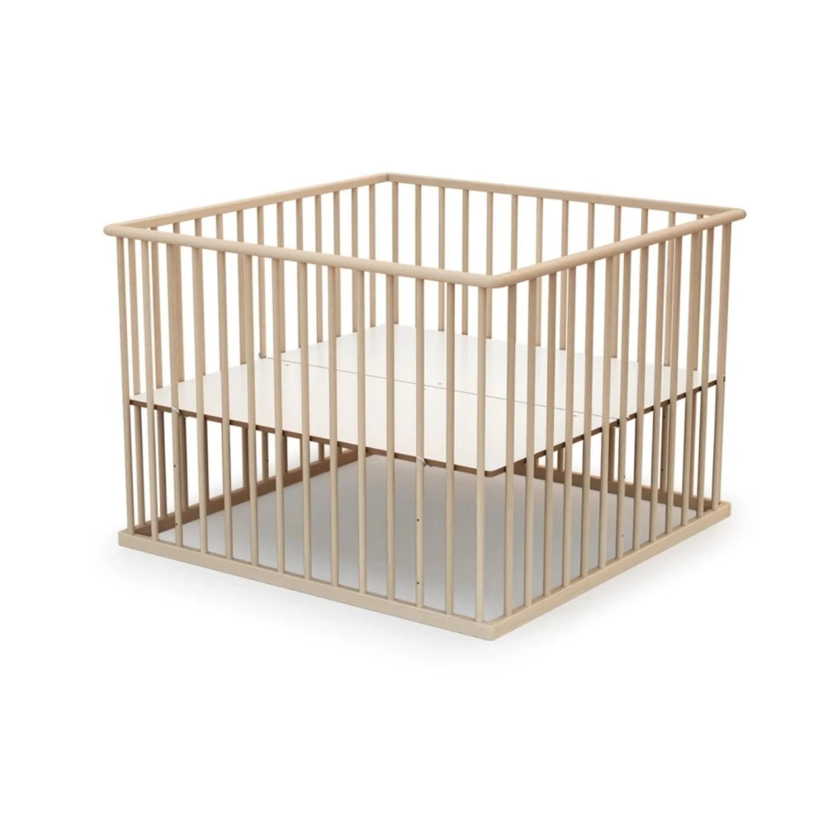 WeBaby Cubo Wooden Playpen 100x100cm - Raw Beech Raw Beech - ebebek