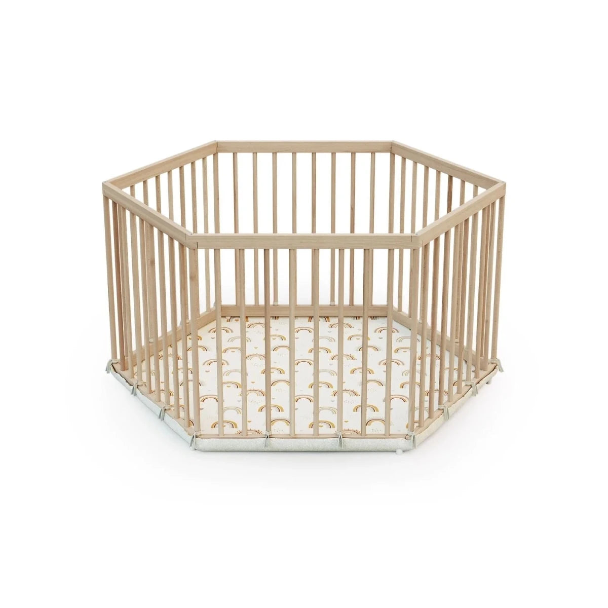 WeBaby Alvelo Hexagonal Wooden Playpen 12x109x65cm - ebebek