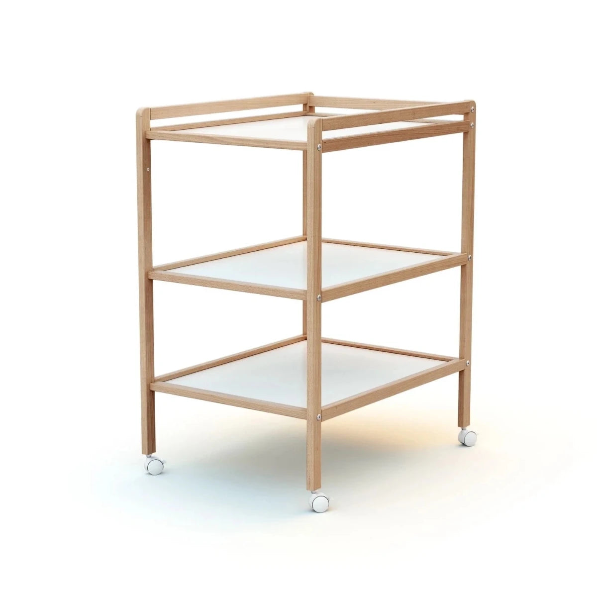 WeBaby Lilo Changing Table with 2 Shelves - Varnished Beech Varnished Beech - ebebek