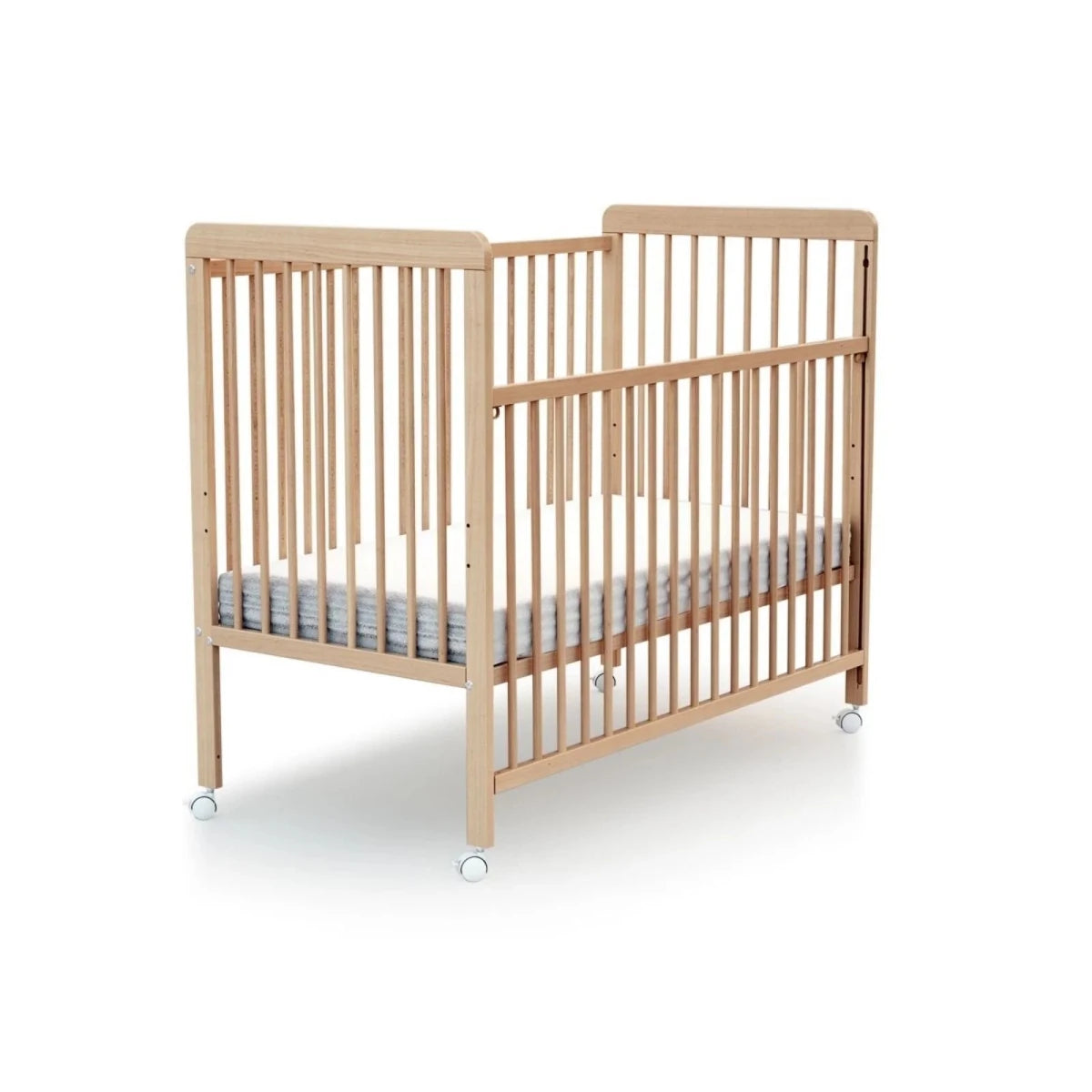 WeBaby Livo Wooden Sliding Cot Bed 60x120cm - Varnished Beech Varnished Beech - ebebek