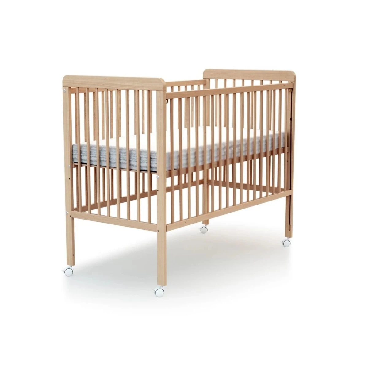 WeBaby Livo Wooden Sliding Cot Bed 60x120cm - Varnished Beech Varnished Beech - ebebek