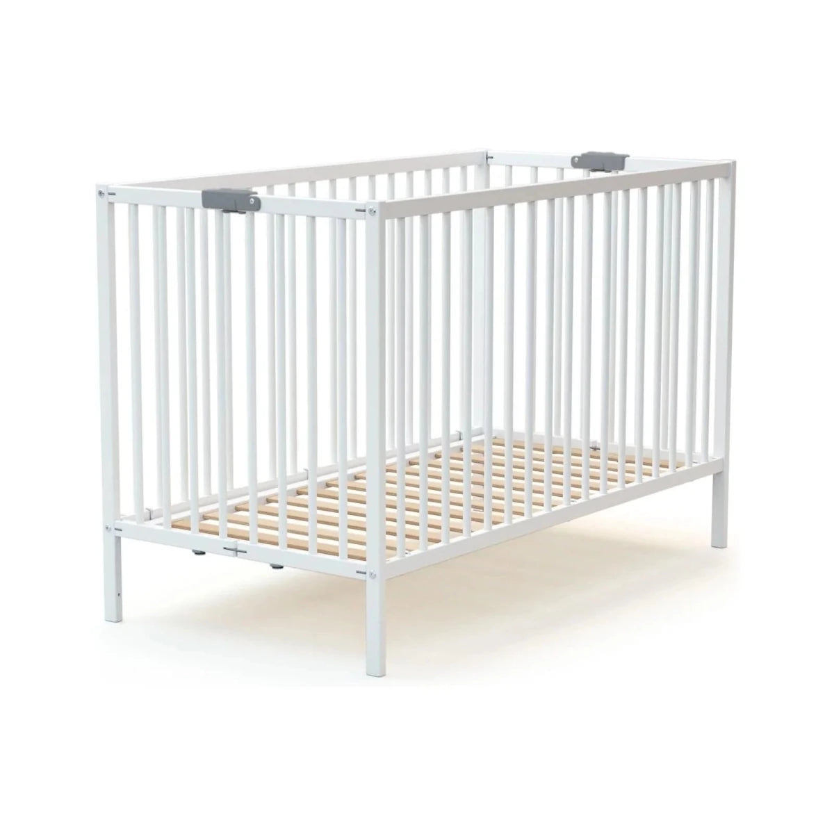 WeBaby Flex Folding Wooden Cot Bed 60x120cm - White White - ebebek