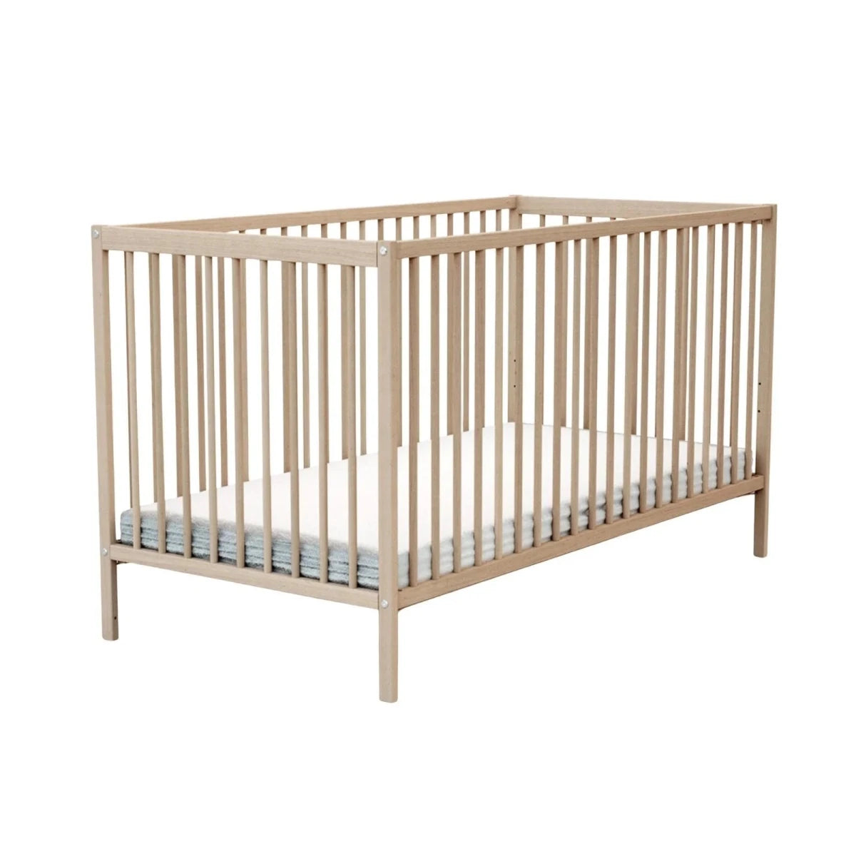 WeBaby One Wooden Cot Bed 70x140cm - Raw Beech Raw Beech - ebebek