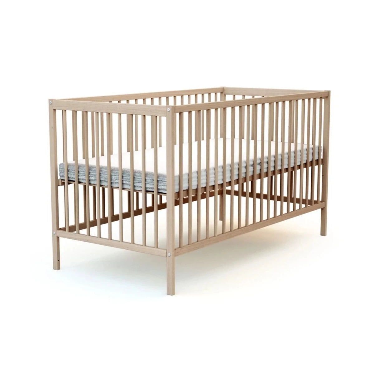 WeBaby One Wooden Cot Bed 70x140cm - Raw Beech Raw Beech - ebebek
