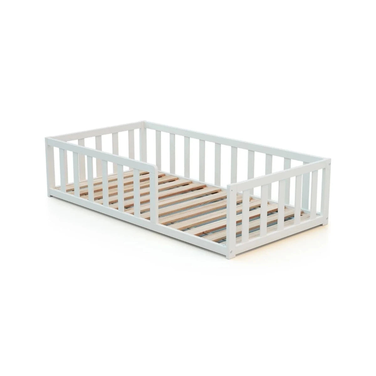 WeBaby Kaia Wooden Flor Bed 70x140cm - White White - ebebek