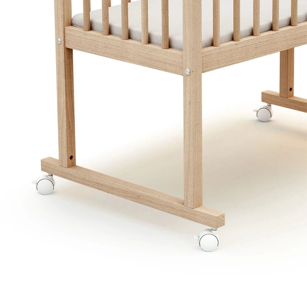 WeBaby Noa Wooden Crib 40x80cm - Raw Beech Raw Beech - ebebek