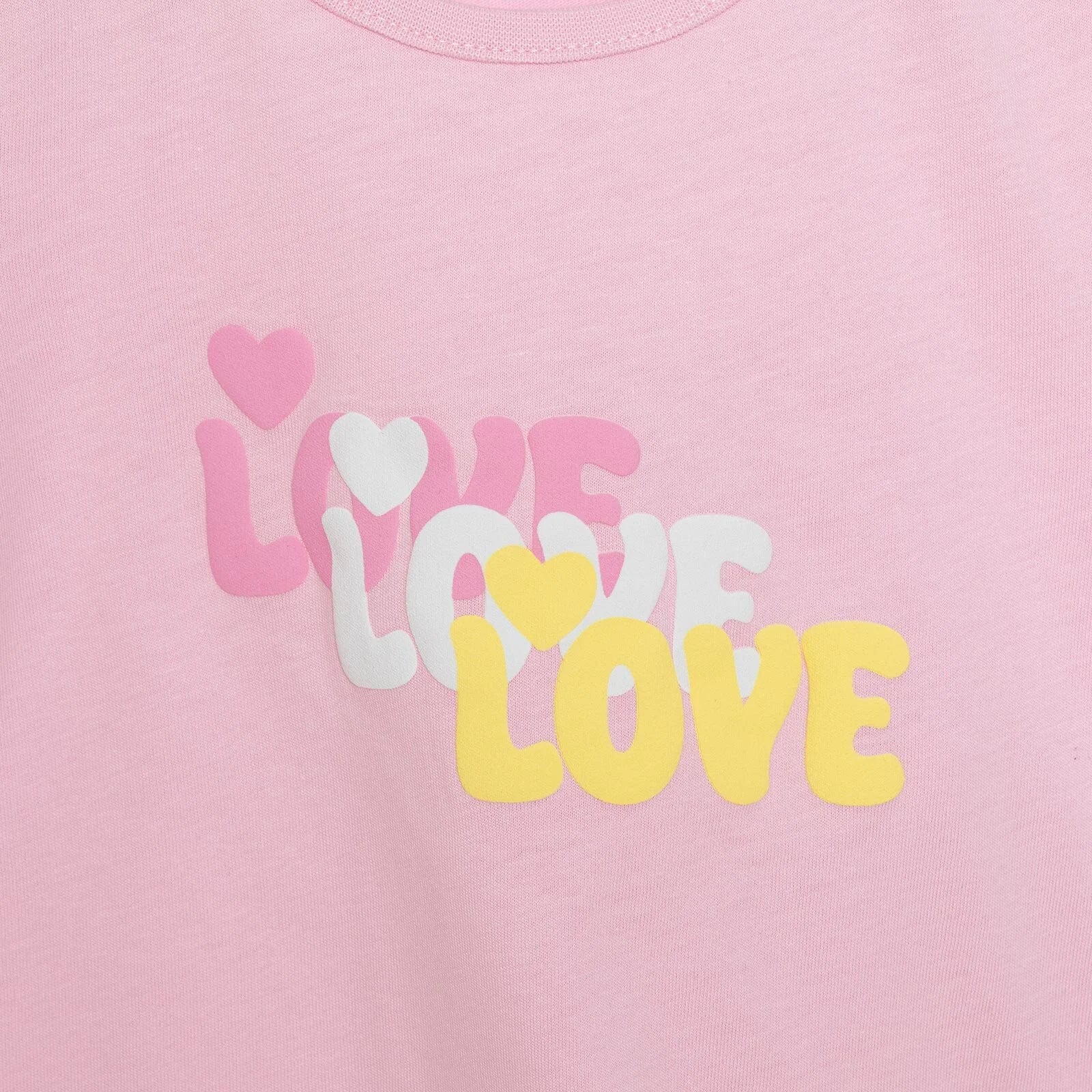 HelloBaby Motto Girl Tshirt - Şort - Light Pink - ebebek - Black Friday