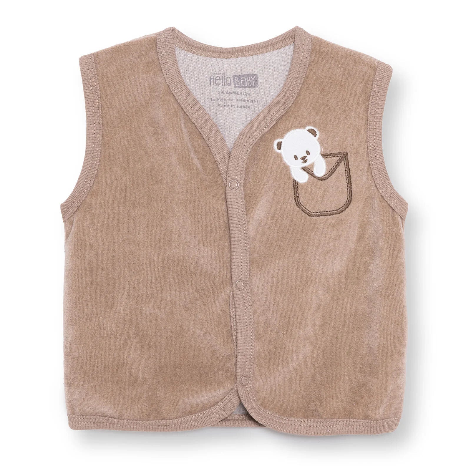 HelloBaby Newborn Vest - Brown - ebebek - Black Friday