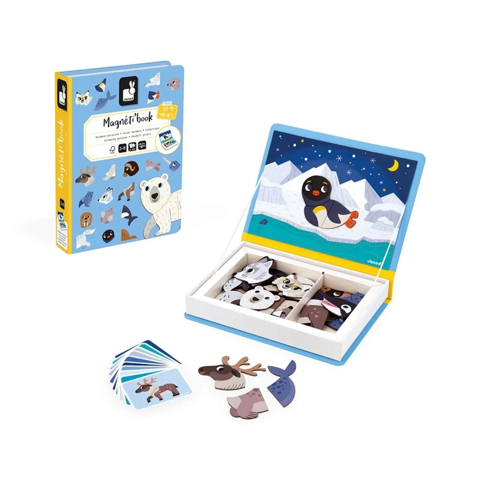 Janod Magnetibook Polar Animals - ebebek - Black Friday